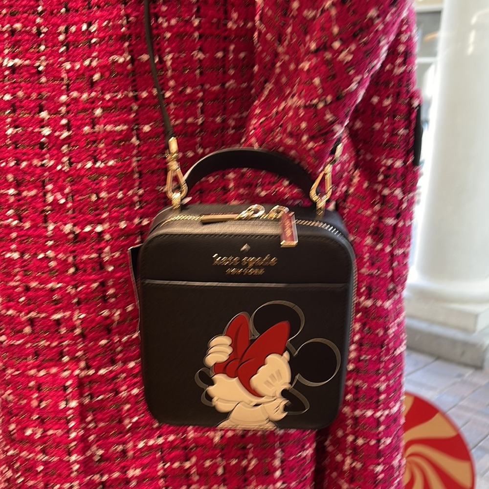 Kate Spade Disney X Kate Spade New York Minnie Mouse Daisy Vanity Crossbody Bag - Picture 12 of 16